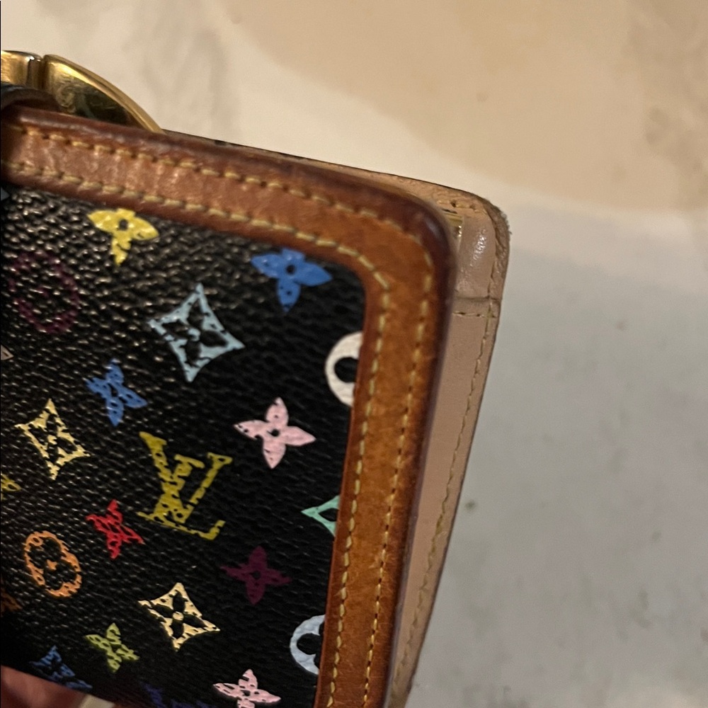 Louis Vuitton Murakami Black Multicolor Wallet - Picture 11 of 12